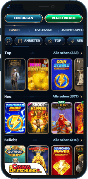 Millioner Casino Mobile app