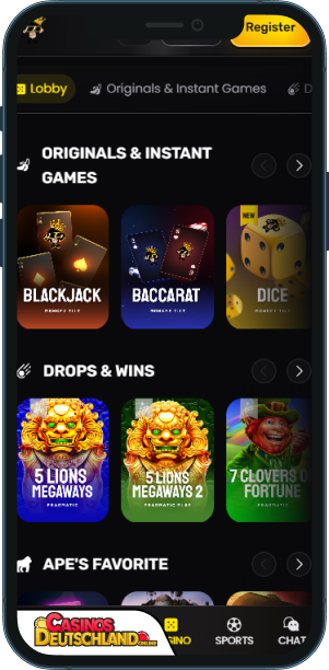 Monkey Tilt Casino Mobile app