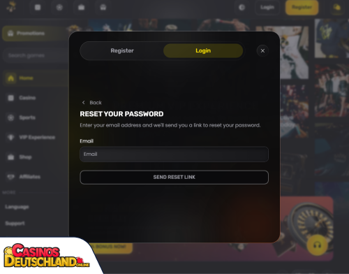 Monkey Tilt Casino Problem beim Einloggen