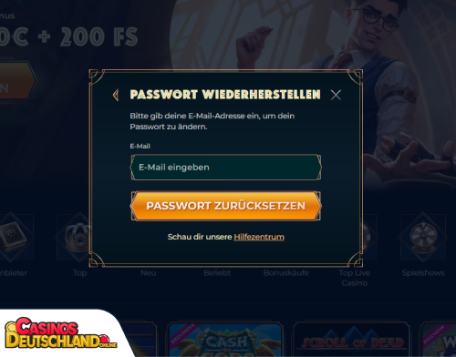 MonsterWin Casino Problem beim Einloggen
