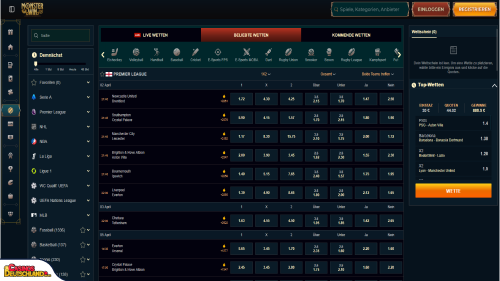MonsterWin Casino Sport