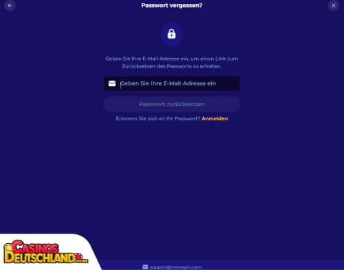 Morospin Casino Problem beim Einloggen