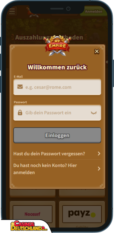 My Empire Casino Anmeldung
