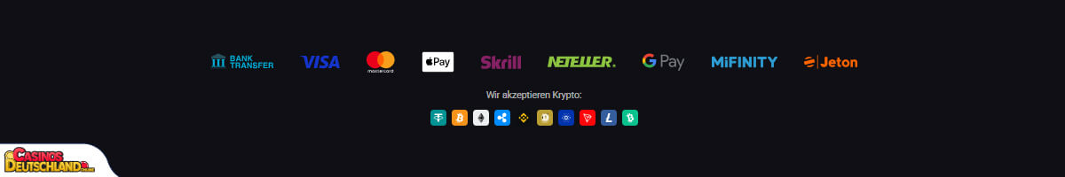 N1Bet Casino Zahlungsmethoden