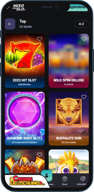NeedForSlots Casino Mobile app