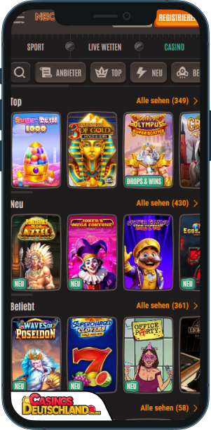Neon54 Casino Mobile app