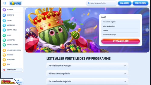 Nomini Casino vip program