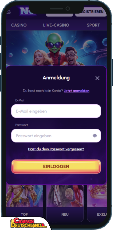 NovaJackpot Casino Anmeldung
