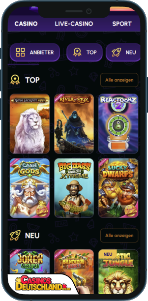 NovaJackpot Casino Mobile app
