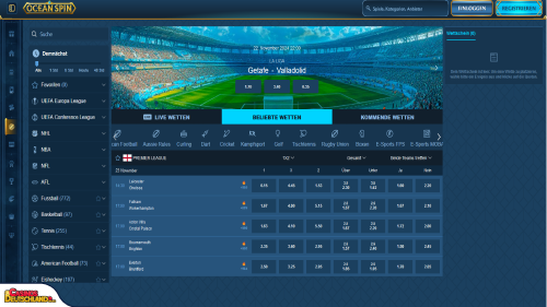 Oceanspin Casino Sport