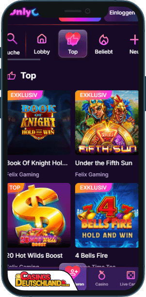 Only Win Casino Mobile app