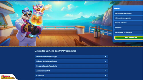 Pandido Casino Vip program