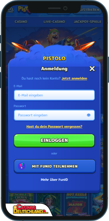 Pistolo Casino Anmeldung