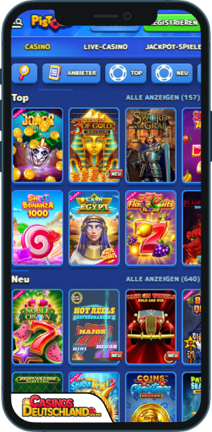 Pistolo Casino Mobile app