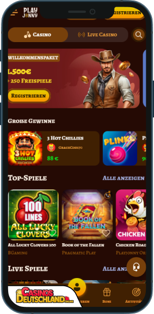 Playjonny Casino Mobile app