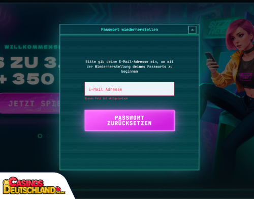 PowerUp Casino Problem beim Einloggen