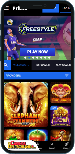 Pribet Casino Mobile app