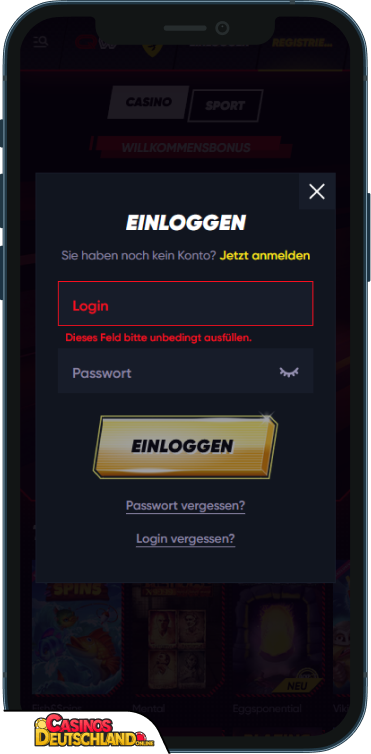 QuickWin Casino Anmeldung