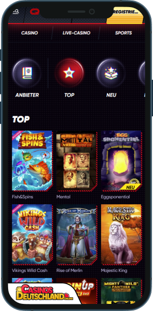 QuickWin Casino Mobile app