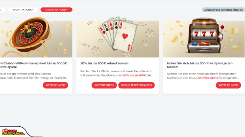RealSpin Casino bonus