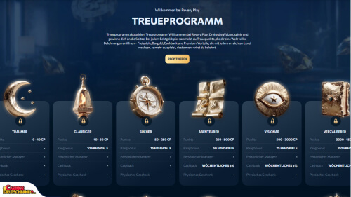 Revery Casino vip program