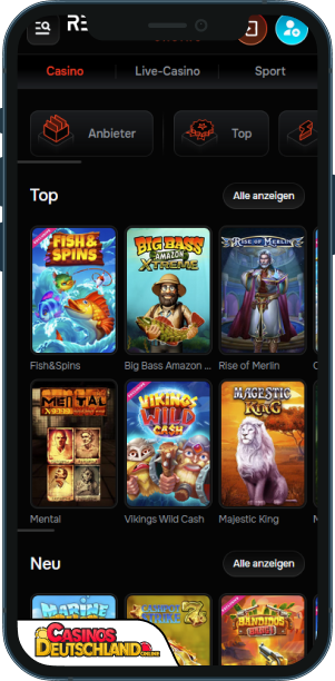 Revolution Casino Mobile app