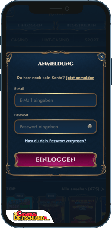 Rich Royal Casino Anmeldung