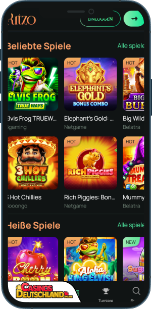 Ritzo Casino Mobile app