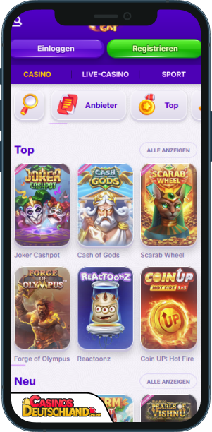 Robocat Casino Mobile app