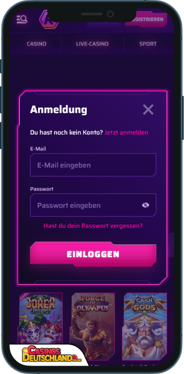 RobyCasino Casino Anmeldung