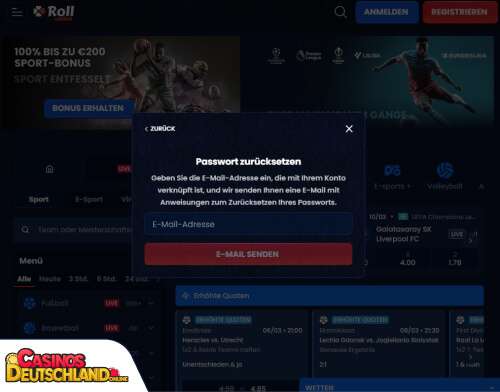 RollCasino Casino Problem beim Einloggen