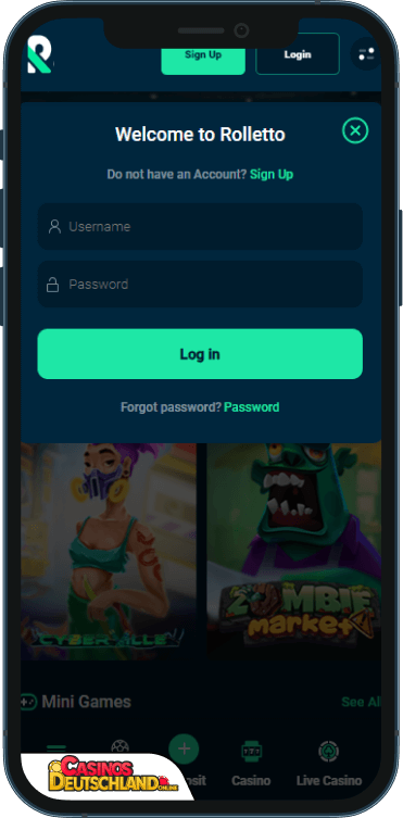 Rolletto Casino Anmeldung