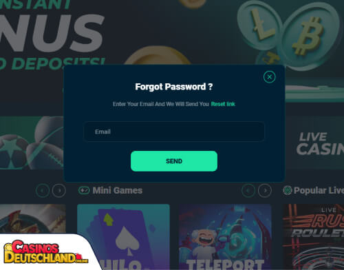 Rolletto Casino Problem beim Einloggen