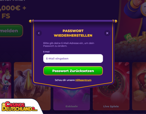 RoyalGame Casino Problem beim Einloggen