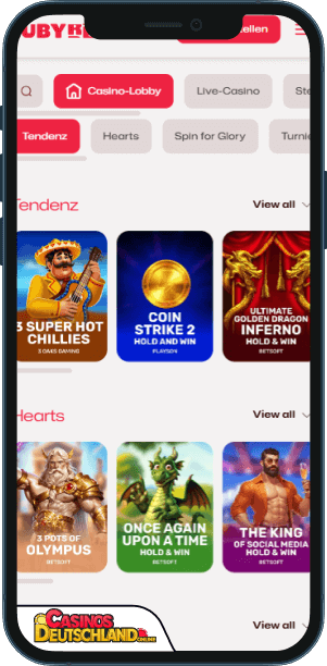 Ruby Reels Casino Mobile app