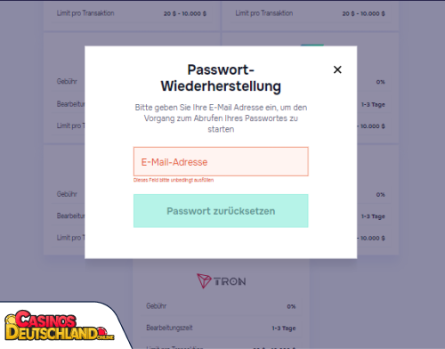 SG Casino Problem beim Einloggen