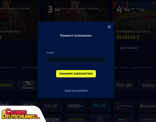 SciBet Casino Problem beim Einloggen
