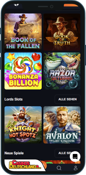 SlotLords Casino Mobile app