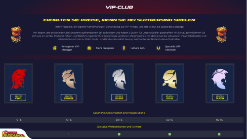Slota Casino Vip Program