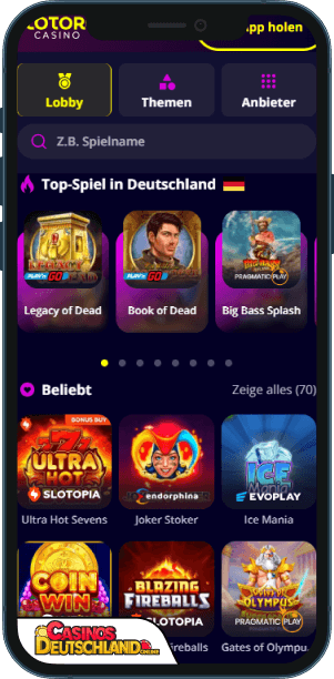 Slotoro Casino Mobile app