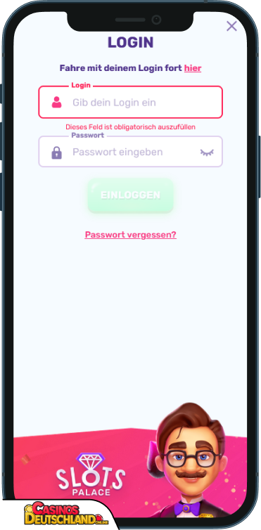 Slots Palace Casino Anmeldung