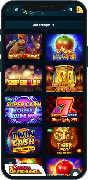 SpellWin Casino Mobile app