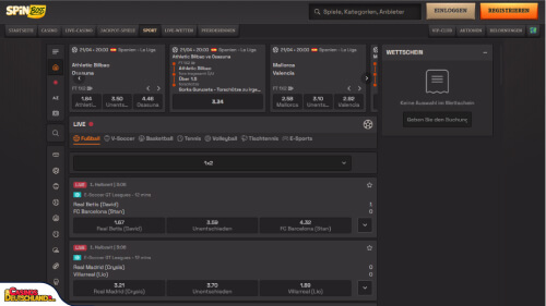 SpinBoss Casino Sport