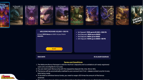 SpinDragons Casino bonus