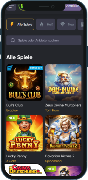SpinLine Casino Mobile app