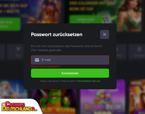 SpinLine Casino Problem beim Einloggen