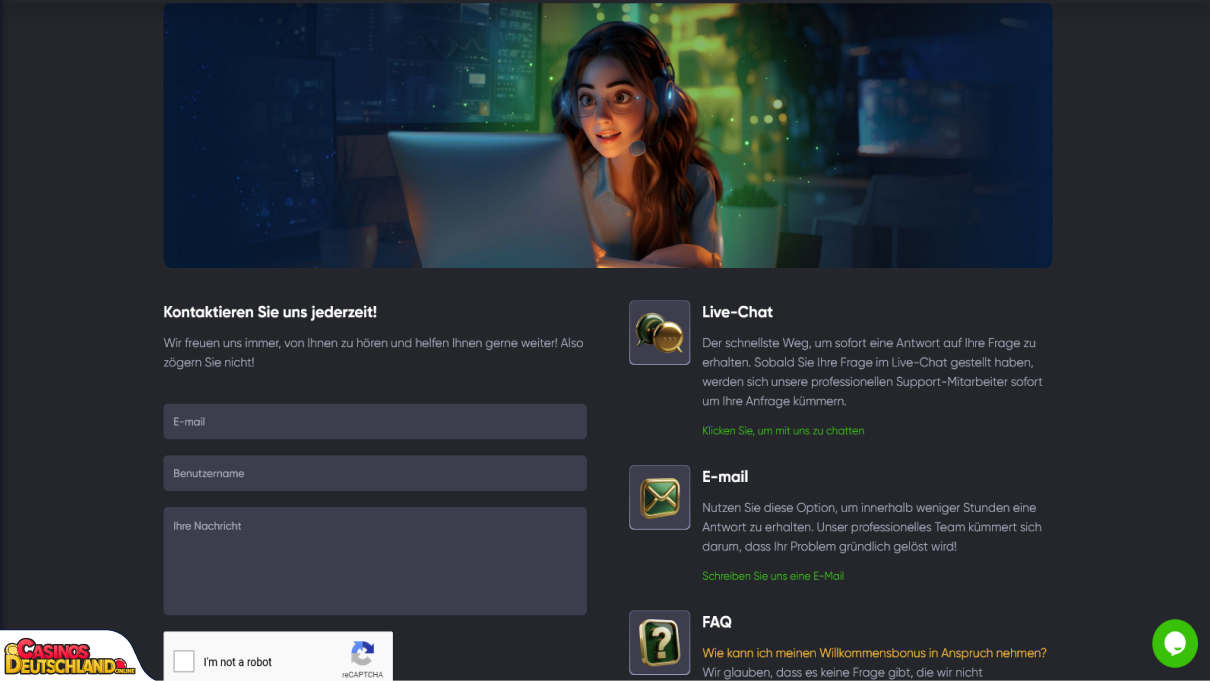 SpinLine Casino Unterstützung