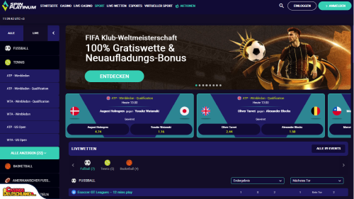 SpinPlatinum Casino Sport