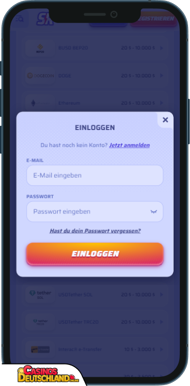 SpinRollz Casino Anmeldung