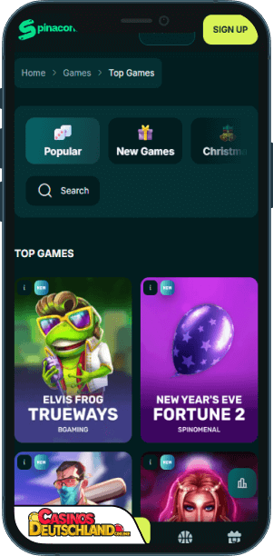 Spinaconda Casino Mobile app